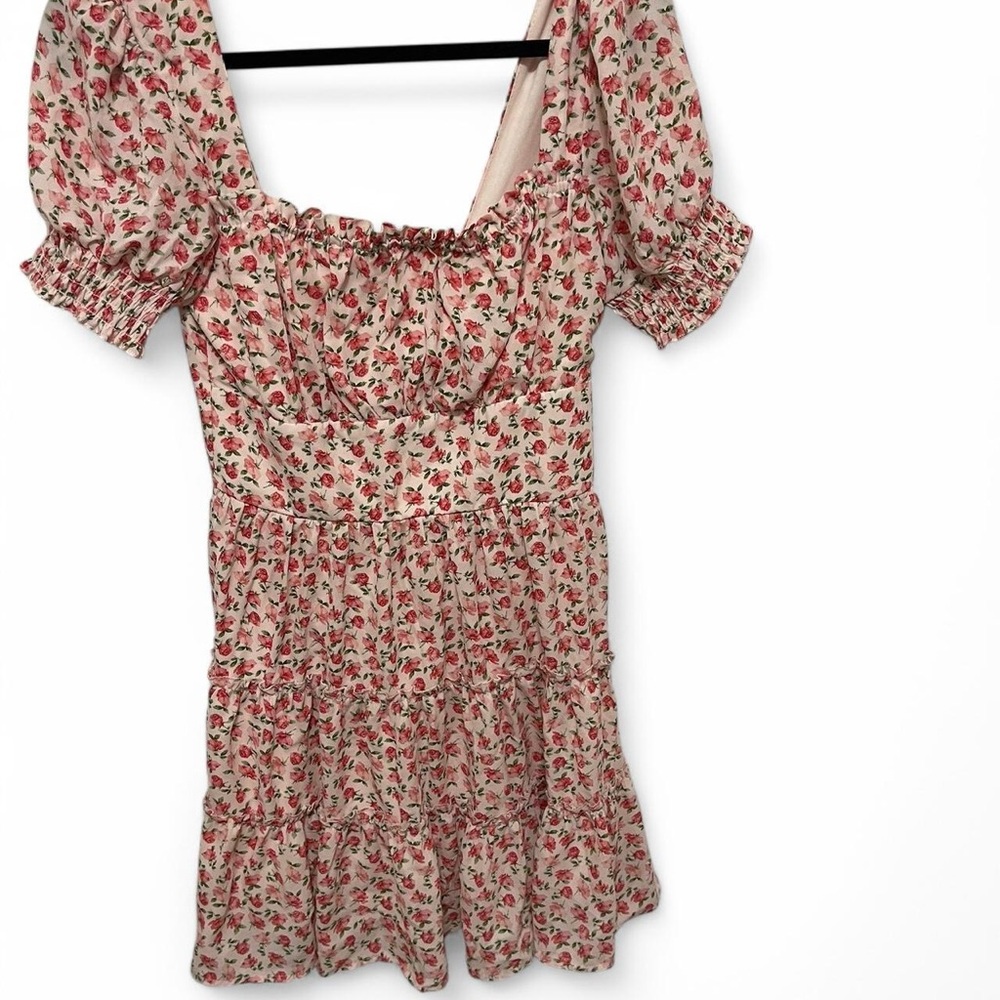 Trixxi Romantic Floral Smocked Dress